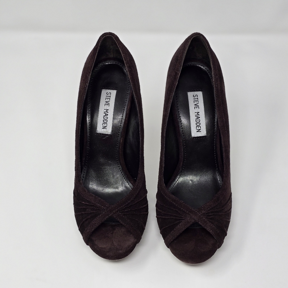 Steve Madden Women's Black Peep Toe Heels Size 7M